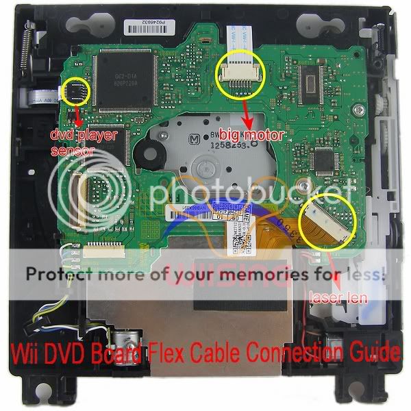 wii dvd drive flex cable connection guide