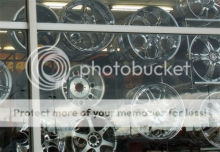 Wheel Display at F&F Tire in Brookfield WI - 03 - copyright 2009 Jeffery Blackwell